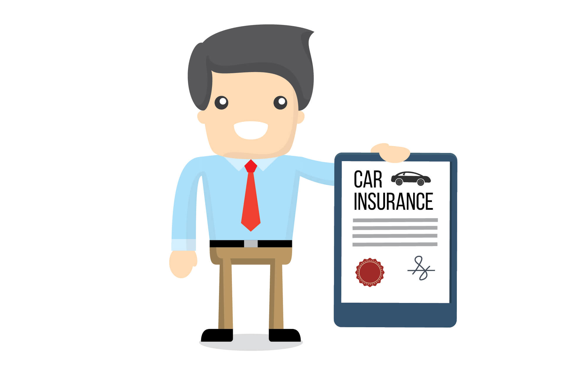 Insurance Agent With Policy Free Image Download